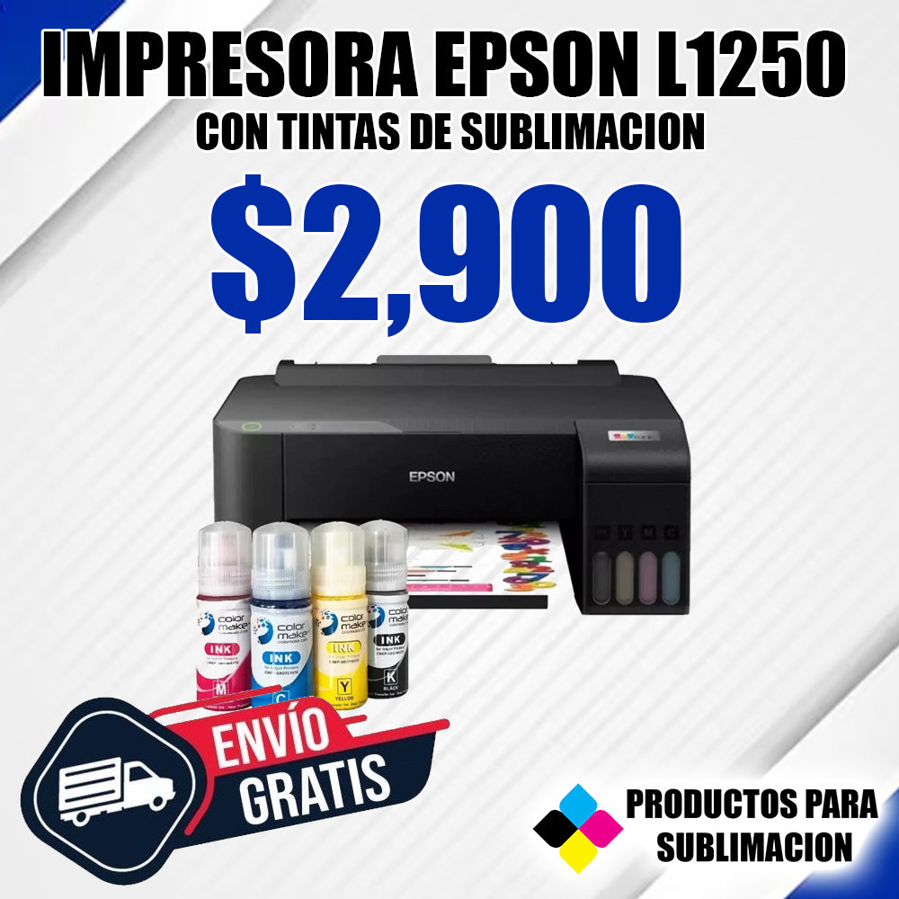 IMPRESORA EPSON L1250 CON TINTAS DE SUBLIMACION